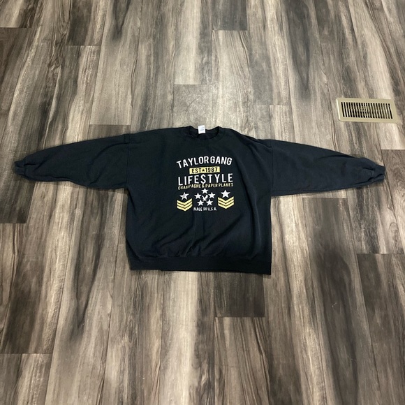 Gildan Other - Vintage Wiz Khalifa Taylor Gang Champagne & Paper Planes Crewneck Sweater 2XL